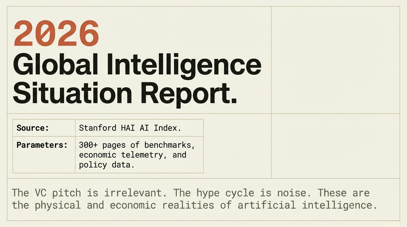 Stanford Just Dropped AI's Report Card. The Numbers Do Not Care About Your Feelings.